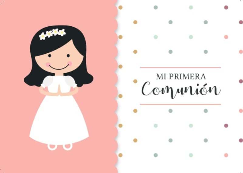 Tarjeta solidaria para comuniones
