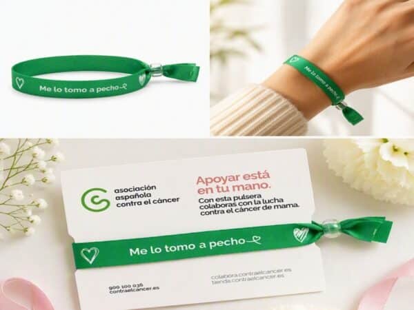 Pulsera tela campaña