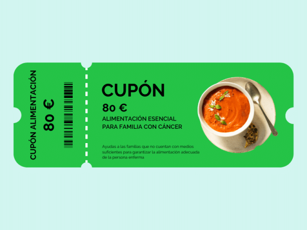 Cupón solidario de alimentación
