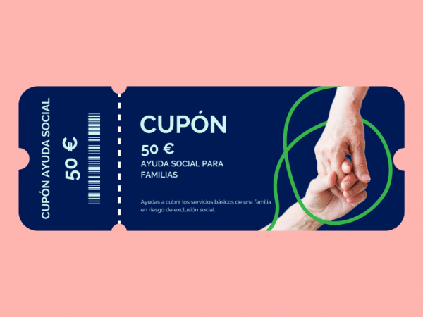 Cupón solidario de ayuda social