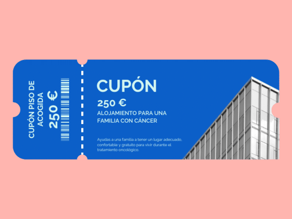 Cupón solidario de alojamiento para familiares de pacientes con cáncer