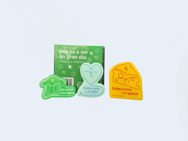 Pack de 3 imanes con mensaje